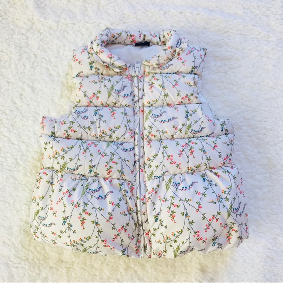 GAP Other - Baby Gap Floral Puffer Vest Size 4